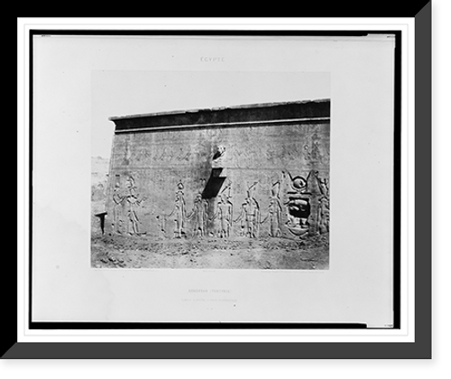 Historic Framed Print, Dend&eacute;rah (Tentyris) - Temple d'Ath&ocirc;r - face post&eacute;rieure.F&eacute;lix Teynard.,  17-7/8" x 21-7/8"