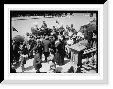 Auto rides for crippled children, New York - 2, Historic Print