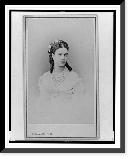 Princess Dagmar (later Empress Marīia Feodorovna) head-and-shoulders portrait, facing right, Historic Reproduction