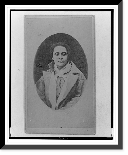 Historic Framed Print, [Half-length portrait of a woman, facing slightly right],  17-7/8" x 21-7/8"
