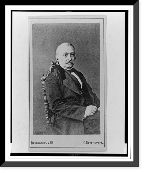 Kraevskii, Andrei Aleksandrovich, half-length portrait, seated, facing right, Antique Wall Art