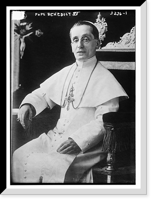 Historic Framed Print, Pope Benedict XV,  17-7/8" x 21-7/8"