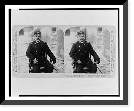 Maj.-Gen. Chaffee, the gallant Legation rescuer, of whom his country is proud - headquarters, Agricultural Temple, Peking, China Classic, Antique Poster