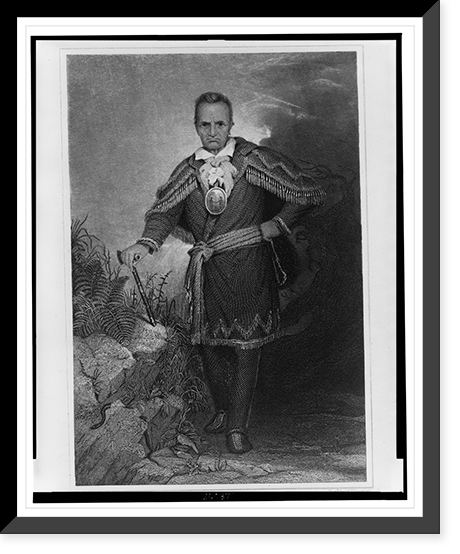 Historic Photo Print - Sa-go-ye-wat-ha Seneca chief Red Jacket.painted
