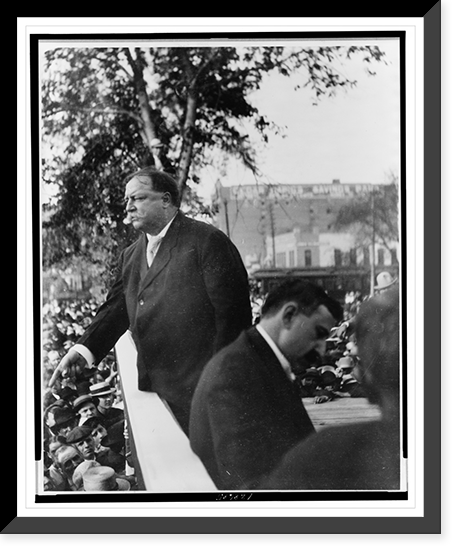 Cedar Rapids, Iowa, Sept. 26,1909. Pres. Howard Taft speaking, Vintage Wall Art