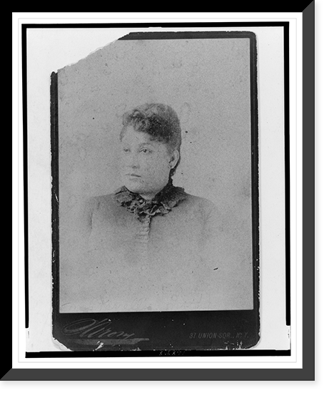 Unidentified woman, possibly Mary Church Terrell's mother, head-and-shoulders portrait, facing slightly left, Historic Print