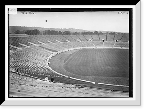 Historic Framed Print, Yale Bowl,  17-7/8" x 21-7/8"