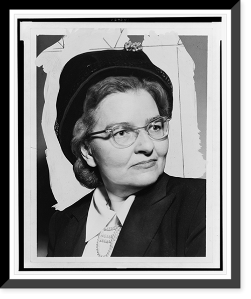 Historic Framed Print, [Sidney Cowell, head-and-shoulders portrait, facing right].World-Telegram photo by Higgins.,  17-7/8" x 21-7/8"