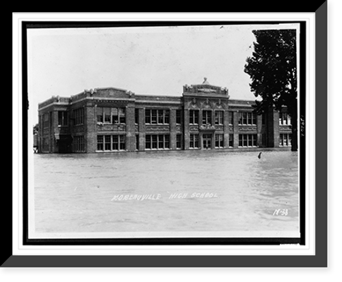 Historic Framed Print, Moreauville High School,  17-7/8" x 21-7/8"