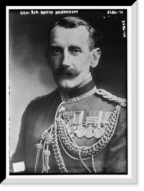 Historic Framed Print, Gen. Sir David Henderson,  17-7/8" x 21-7/8"