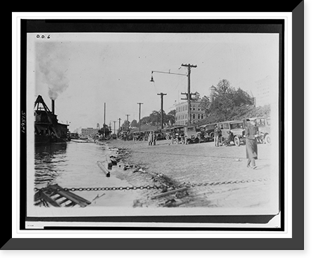 Memphis, Tenn., looking up stream, riverfront, Historic Reproduction