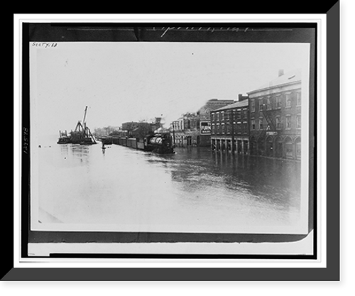 Historic Framed Print, Cape Girardeau, Mo., riverfront,  17-7/8" x 21-7/8"