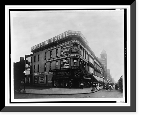 People's Drug Store, Washington, D.C., looking south on Seventh Street, N.W., from Massachusetts Avenue Classic, Vintage Wall Art