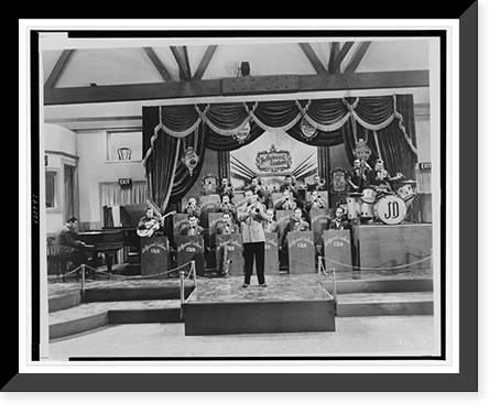 Jimmy Dorsey and Orchestra on stage in a scene from Hollywood Canteen"", Antique Wall Art