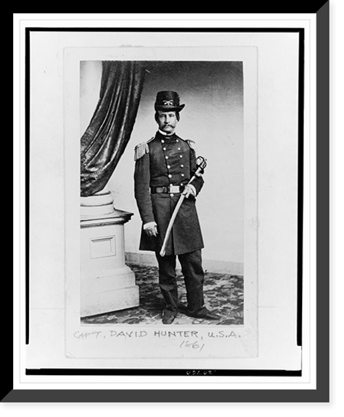 Historic Framed Print, Capt. David Hunter, U.S.A., 1861,  17-7/8" x 21-7/8"