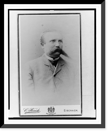 Adolf C.A. Runnebaum, half-length portrait, facing slightly right.C. Remde, Eisenach. Classic, Vintage Wall Art