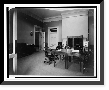 General reception room, new White House offices, Vintage Print