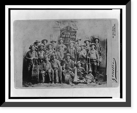 Historic Photo Print - St. Louis, Missouri - Dodge City Cow-Boy Band