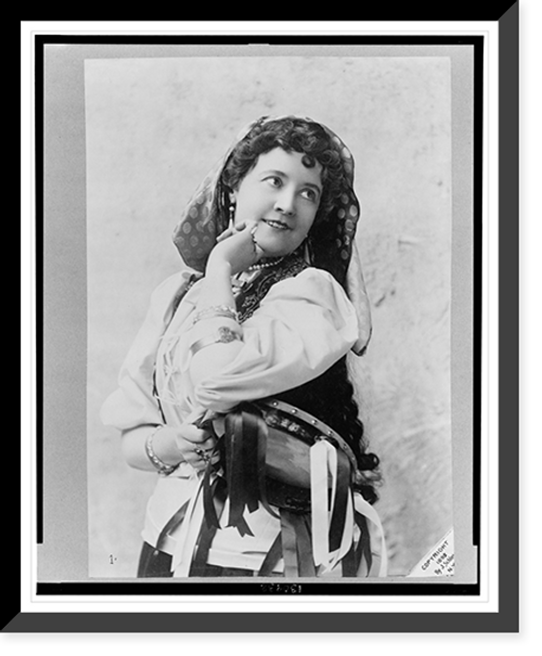 Historic Framed Print, [Inez Mecusker, half-length portrait, facing slightly right],  17-7/8" x 21-7/8"