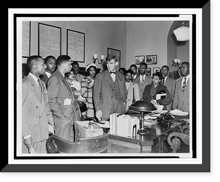 Senator Joseph Ball, of Minnesota, meeting with delegates from Illinois and Indiana, Antique Wall Art