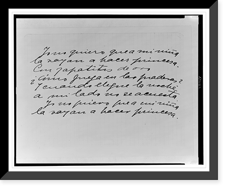 Black & White Photo - Copy of three pages of handwritten text for poem
