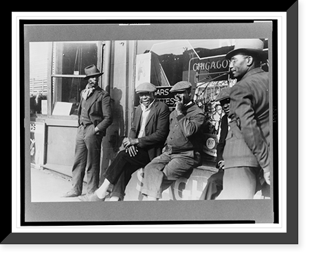 Street corner, Black Belt, Chicago, Illinois, Historic Reproduction
