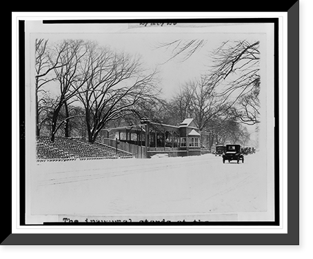 The inaugural stands at the White House, not a pleasant outlook with the inaugural date only a week ahead, Antique Poster