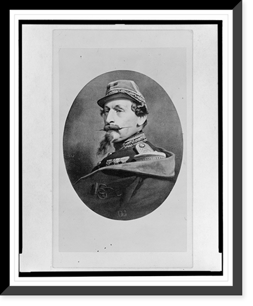 Historic Framed Print, [Napoleon III, head-and-shoulders portrait, facing left],  17-7/8" x 21-7/8"