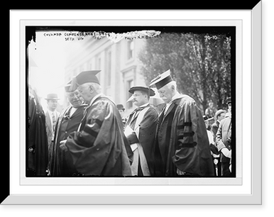 Columbia University commencement, academic procession, Seth Low and President N.M. Butler, New York, Vintage Poster