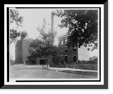 Exterior view of the National Capitol Brewing Company building, Washington, D.C, Vintage Poster