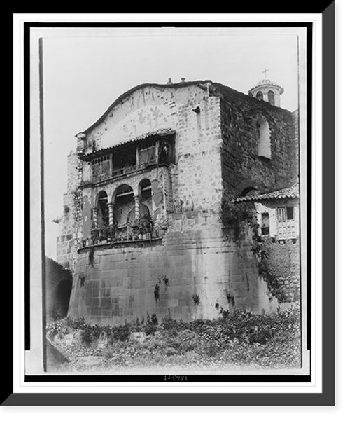 Historic Framed Print, Temple du Sol - Cuzco,  17-7/8" x 21-7/8"