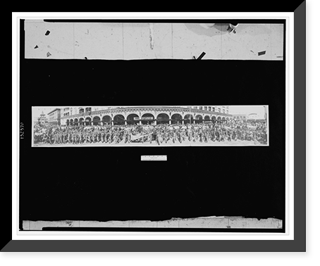 Historic Framed Print, [Motorcycles at Venice, Calif.],  17-7/8" x 21-7/8"