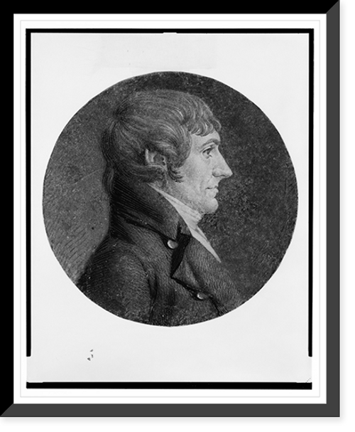 Historic Framed Print, [William Plumer, head-and-shoulders portrait, right profile],  17-7/8" x 21-7/8"