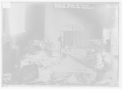 Room in villa at Tilsit occupied by Russian officers Classic, Vintage Print