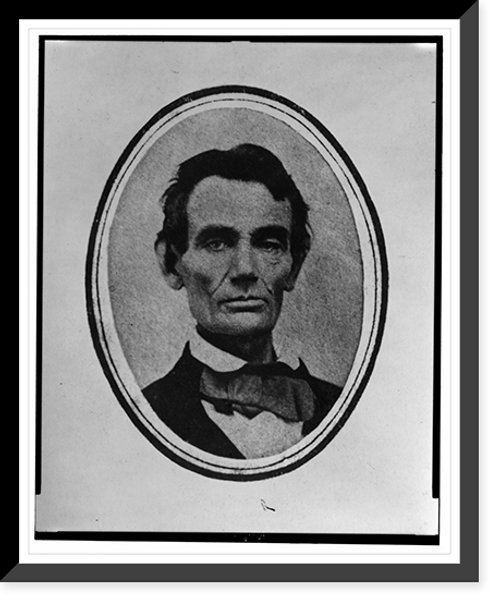 Historic Framed Print, [Abraham Lincoln, head-and-shoulders portrait, facing front] - 5,  17-7/8" x 21-7/8"