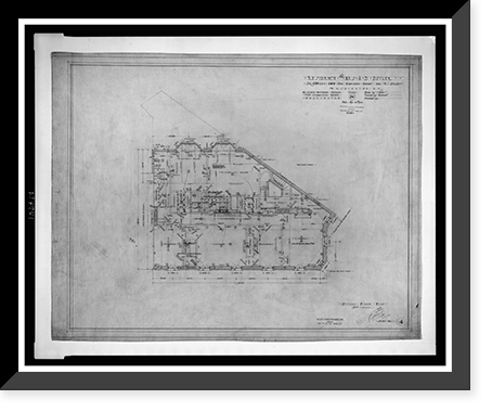 House (residence") for the Honorable and Mrs. A.B. Butler, 1744 R Street, N.W., Washington, D.C. Second floor", Antique Wall Art