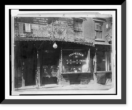 Salter's Cafe, and, The Pelham saloon, Chinatown, New York City, 1905, Antique Poster