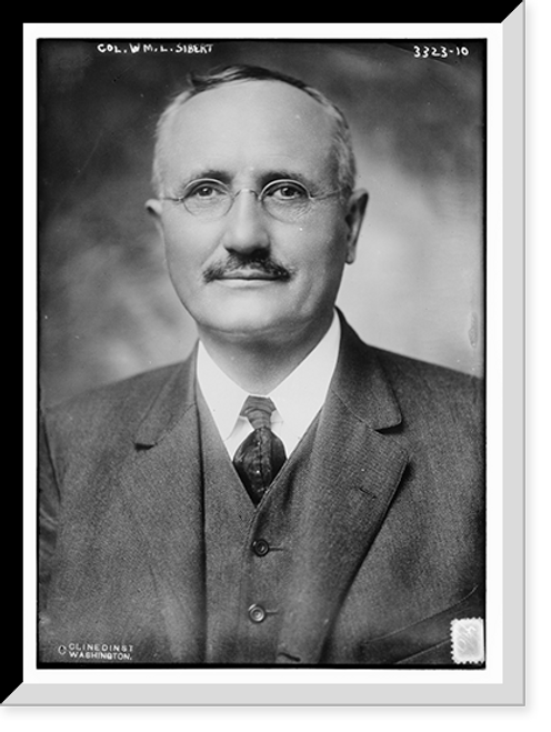 Historic Framed Print, Col. Wm. L. Sibert,  17-7/8" x 21-7/8"