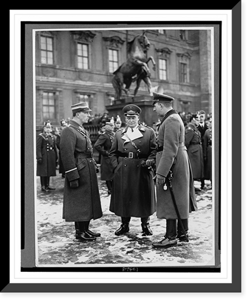 Historic Framed Print, Begr&uuml;ssung des Herrn Generaloberst,  17-7/8" x 21-7/8"