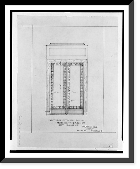 Vintage Building Photo - Washington DC - House (residence) for B.F (2)