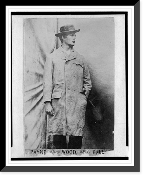 Historic Framed Print, Payne alias Wood, alias Hall,  17-7/8" x 21-7/8"