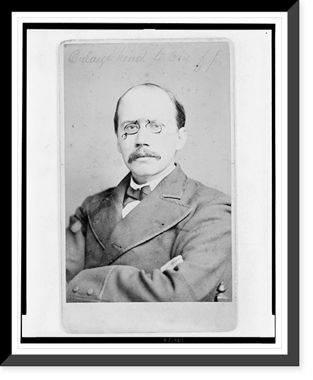 Historic Framed Print, [Charles Herber Clark, author (pen name, Max Adler), half-length portrait, facing front].Gutekunst.,  17-7/8" x 21-7/8"