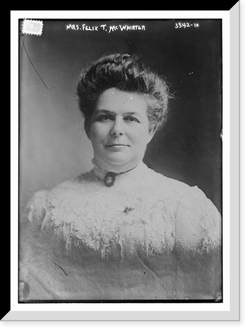 Historic Framed Print, Mrs. Felix T. McWhirter,  17-7/8" x 21-7/8"