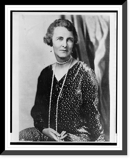 Historic Framed Print, [Grace Fortescue, three-quarter length portrait, seated, facing front],  17-7/8" x 21-7/8"