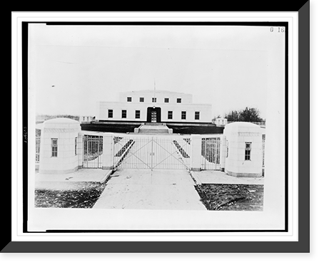 Historic Framed Print, Treasury Department, Procurement Division, Public Buildings Branch, Fort Knox - United States Bullion Depository,  17-7/8" x 21-7/8"