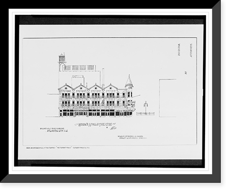Historic Framed Print, [Nixon's Apollo Theatre, Boardwalk and New York Ave., Atlantic City, New Jersey].AFD 1929.,  17-7/8" x 21-7/8"