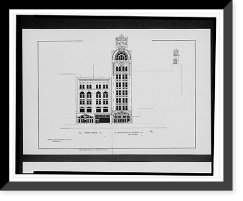 Historic Framed Print, [Strand Theatre and Proctor's Palace Theatre, Market between Washington and Helsey Streets, Newark, New Jersey].AFD 1916.,  17-7/8" x 21-7/8"