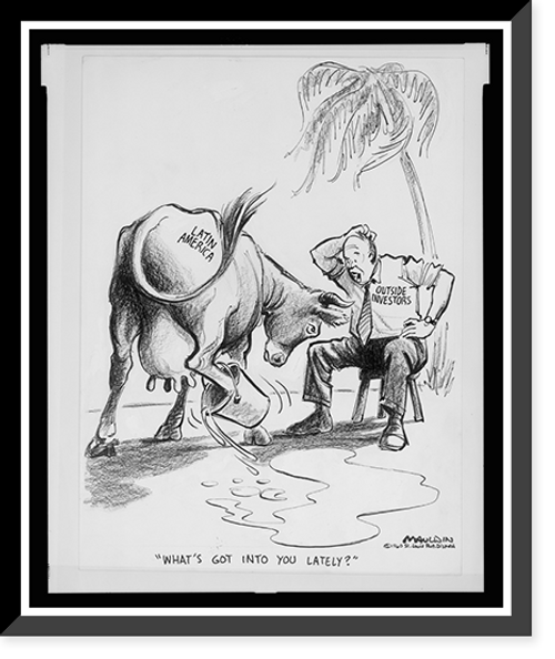 Historic Framed Print, What's got into you lately?"",  17-7/8" x 21-7/8"