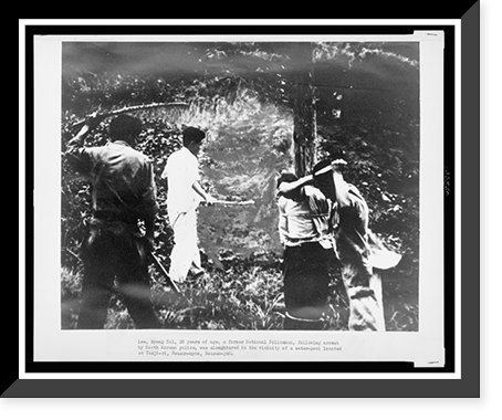 Historic Framed Print, Lee, Byong Yol, 28 years of age, a former National Policeman, following arrest by North Korean police, was slaughtered in the vicinity of a water-pool located at Taeji-ri, Hwasun-myon, Hwasun-gun,  17-7/8" x 21-7/8"