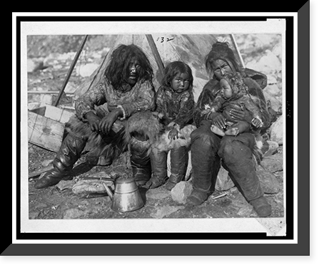 Historic Framed Print, Ootoniah, camp at Nuerke,  17-7/8" x 21-7/8"